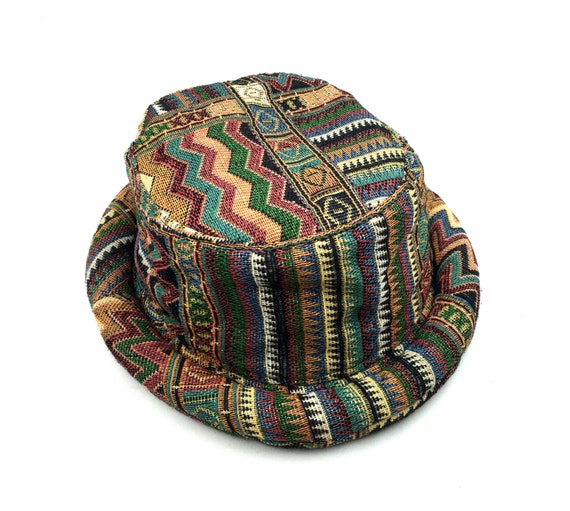 Hippie Hat for men women Funky Bucket hat Hipster by Tribalover