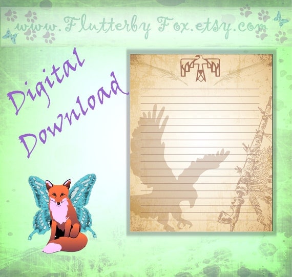 Native American Stationery Page Book of Shadows by FlutterbyFox