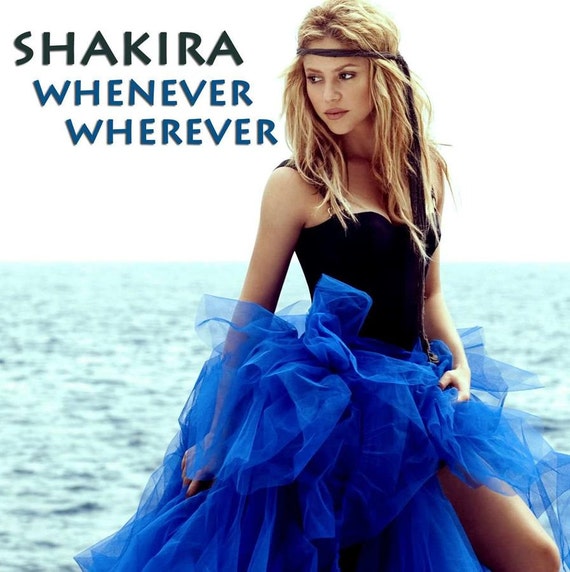 shakira whenever wherever album cover - shakira whenever wherever english version