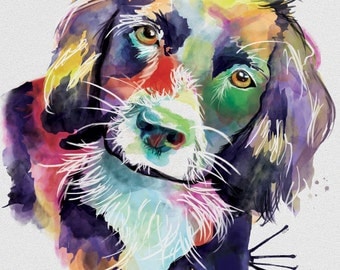 Items similar to 12x16 Watercolor Pet Portrait on Etsy