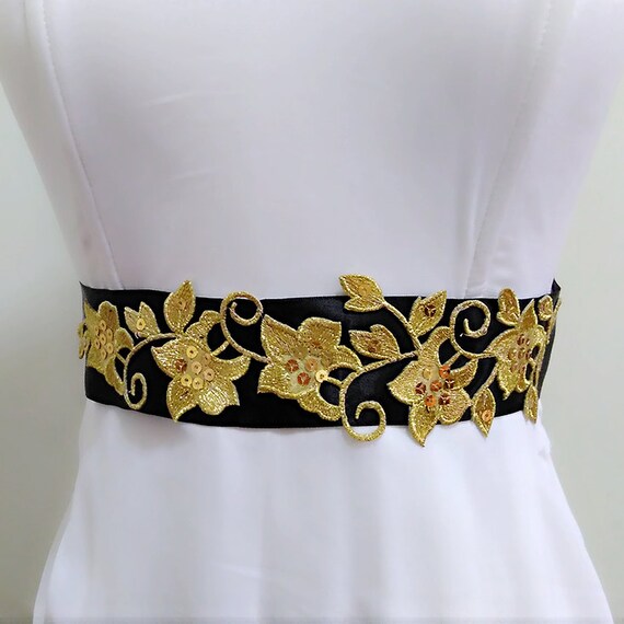 gold belt sash