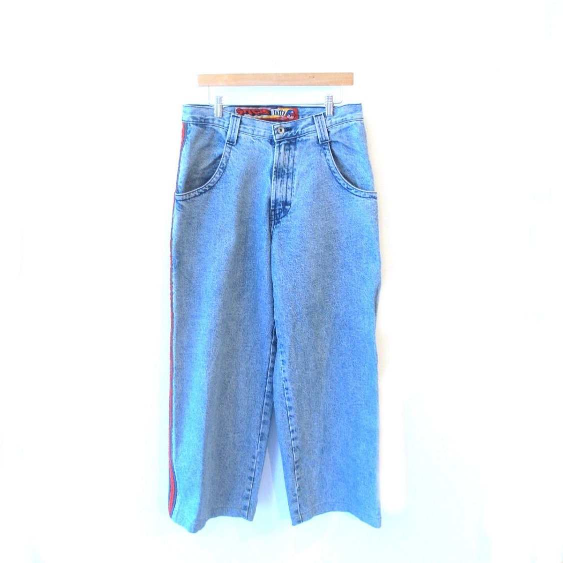 JNCO Jeans 90s Tuffy Style Light Blue Denim Wash Rave Candy