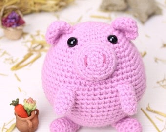 Amigurumi pajaro pajaros bebe en un nido patron ganchillo.