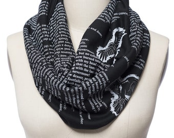 The Raven by Poe Book Scarf