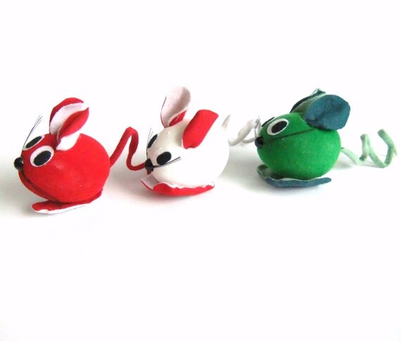 christmas mice ornaments vintage japan christmas decorations christmas mice ornaments vintage japan christmas decorations