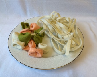 Felt Pasta Set, Pick 5 Varieties, Felt Food, Play Food