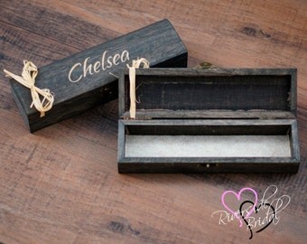 Engraved Jewelry Box - Bridesmaid Gift Box - Jewelry Box - Personalized Engraved Jewelry Box - Laser Engraved - Wood Box - Personalized box