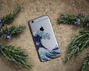 WAVE PHONE CASE, The Great Wave off Kanagawa iPhone 6 7 Plus Case Design
