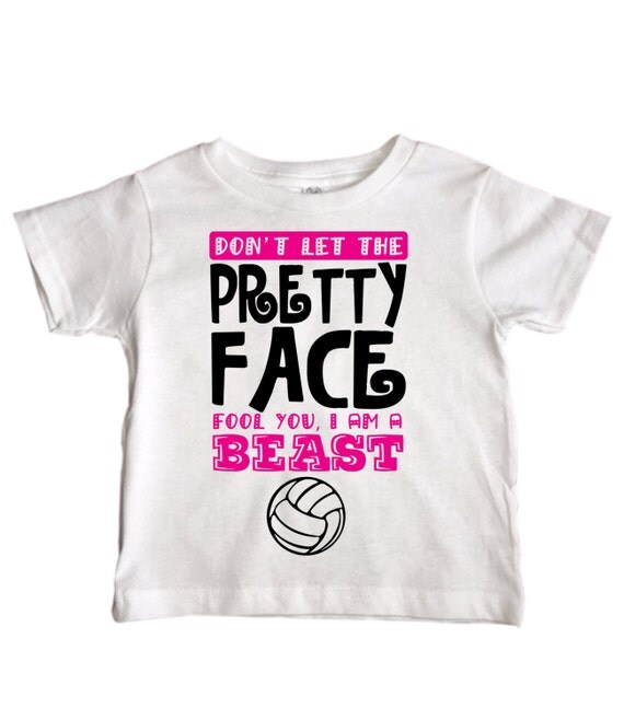 Cute Girls Volleyball Shirt Don't Let The Pretty Etsy