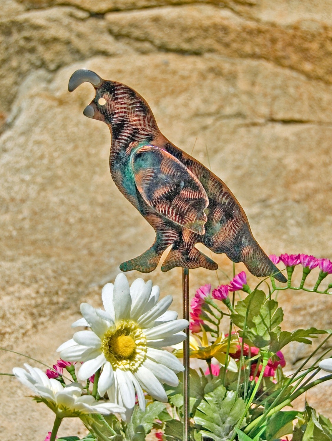 Quail Handmade / Outdoor Metal Yard Art Garden Decoration