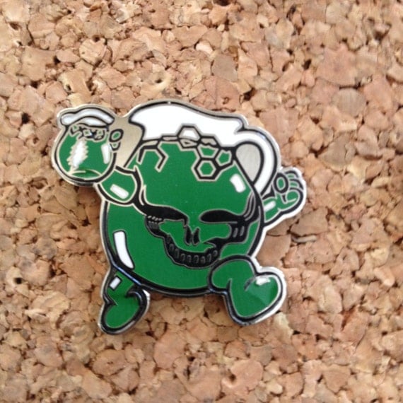 Grateful Dead Kool aid man pin Green color