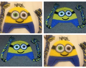Crochet Bob Minion Hats