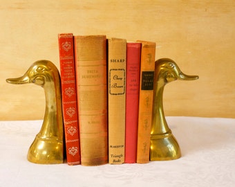 Vintage Book Collection, Home Decor, Instant Library, Bookself Filler