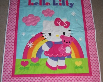 Hello Kitty Baby Blanket All of my quilts will be 20% off through Sept. 30.2017