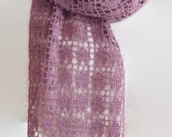 Pattern Crochet Easy Scarf, Year Round Crochet Scarf, Stole, Beginner Pattern, Easy Wrap, PDF, Instant Download, Crochet, Ptrn 902a