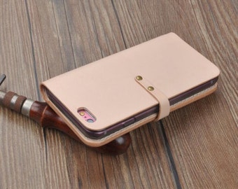 vegetable tanning leather iphone wallet case,iphone 6/6s iphone 6/6s plus leather wallet case,iPhone 5 5s leather wallet case,gift