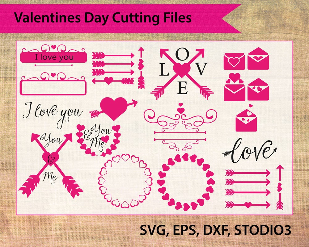 Download Valentine Svg Valentine's Day Svg Cutting File SVG EPS