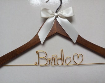 Sale, Ships in 1-3 days, Personalized Wedding Hanger,bridesmaid Hanger,name hanger,bride hanger,bridal party gifts,custom hanger,hanger,gift