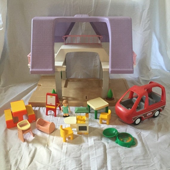 little tikes dollhouse purple roof