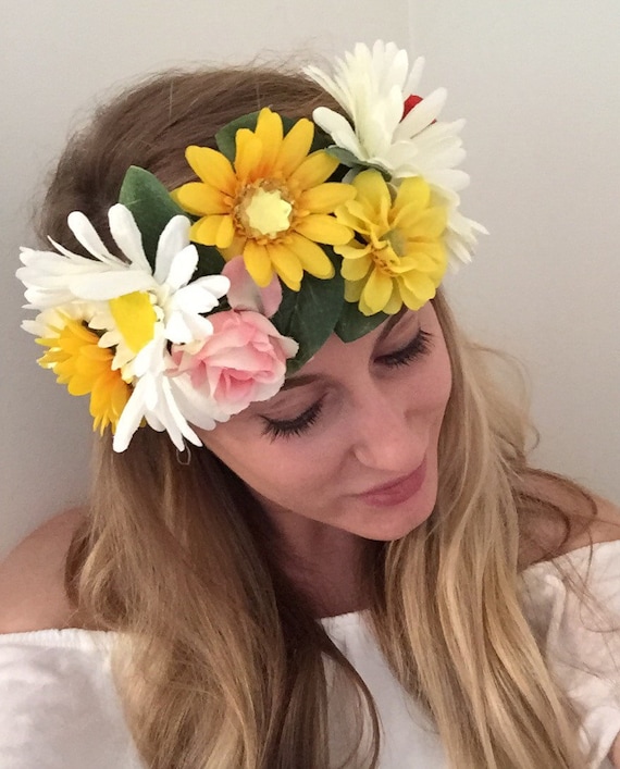 DELUXE Snapchat Filter Flower Crown Adjustable Festival