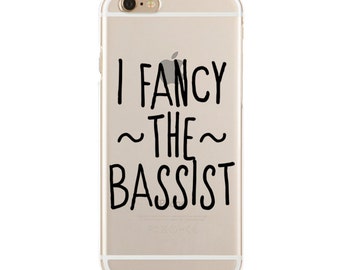 I Fancy The Bassist - Dibs On The Bassist - Slim & Transparent case for iPhone - by HeartOnMyFingers - SLIMCASE-069