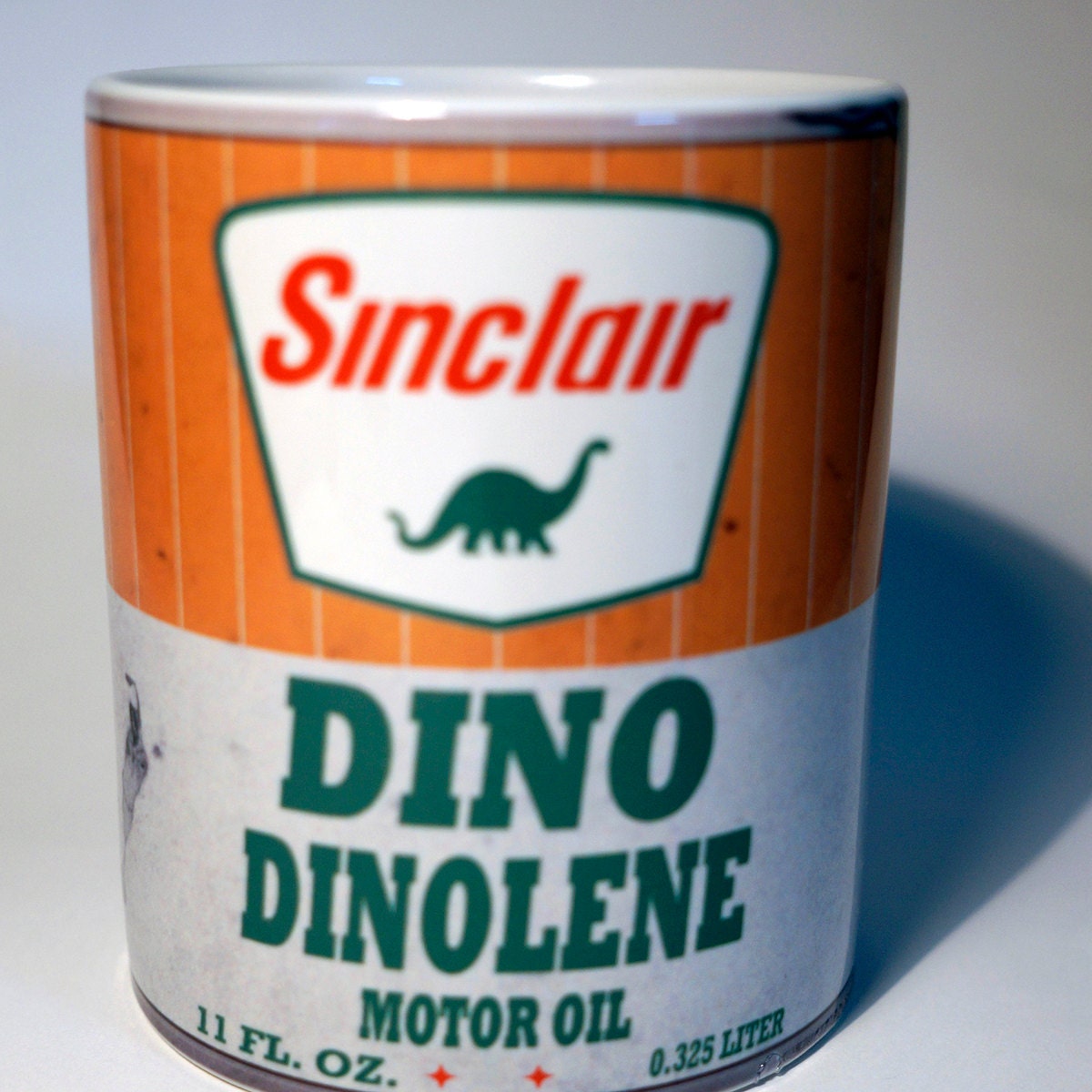 Sinclair Dino Dinolene Motor Oil Can Coffee Mug 11 by kitchenniche