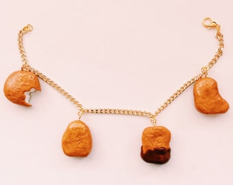 Chicken Nugget Charm Bracelet