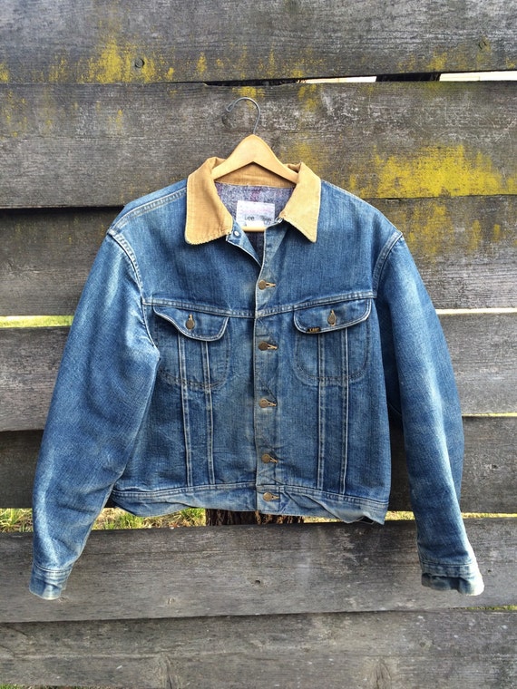 Lee Storm Rider Made in the USA Wool Lined Denim Jacket with