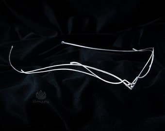 Sterling Silver Tiara - Martlet - Wire wrap Celtic Circlet Elven Diadem Medieval Renaissance Bridal Headpiece Elegant Wedding Crown
