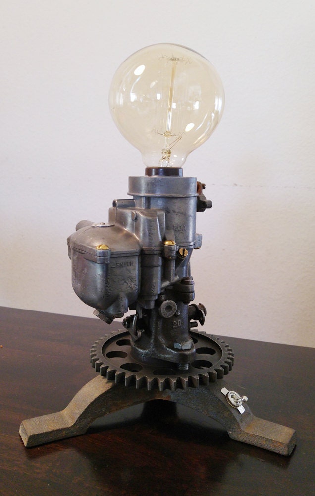 Carburetor Lamp Steampunk Dieselpunk Machine Age