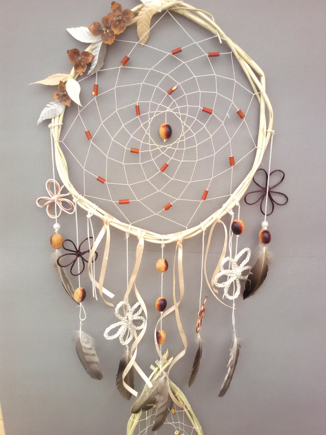 Large Wood Dream Catcher Bohemian Dream Catcher Native