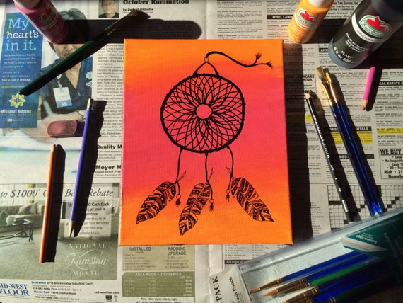 dream catcher personalized canvas
