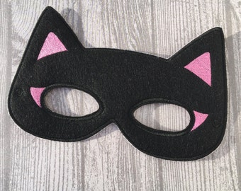 Batgirl mask, Cat Woman inspired mask, child or adult mask, pretend play