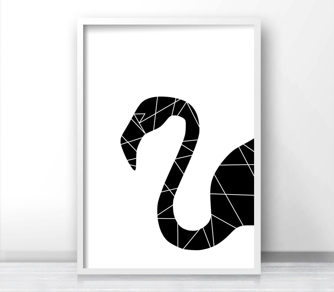 Flamingo Wall Art Print Digital Download Art Instant