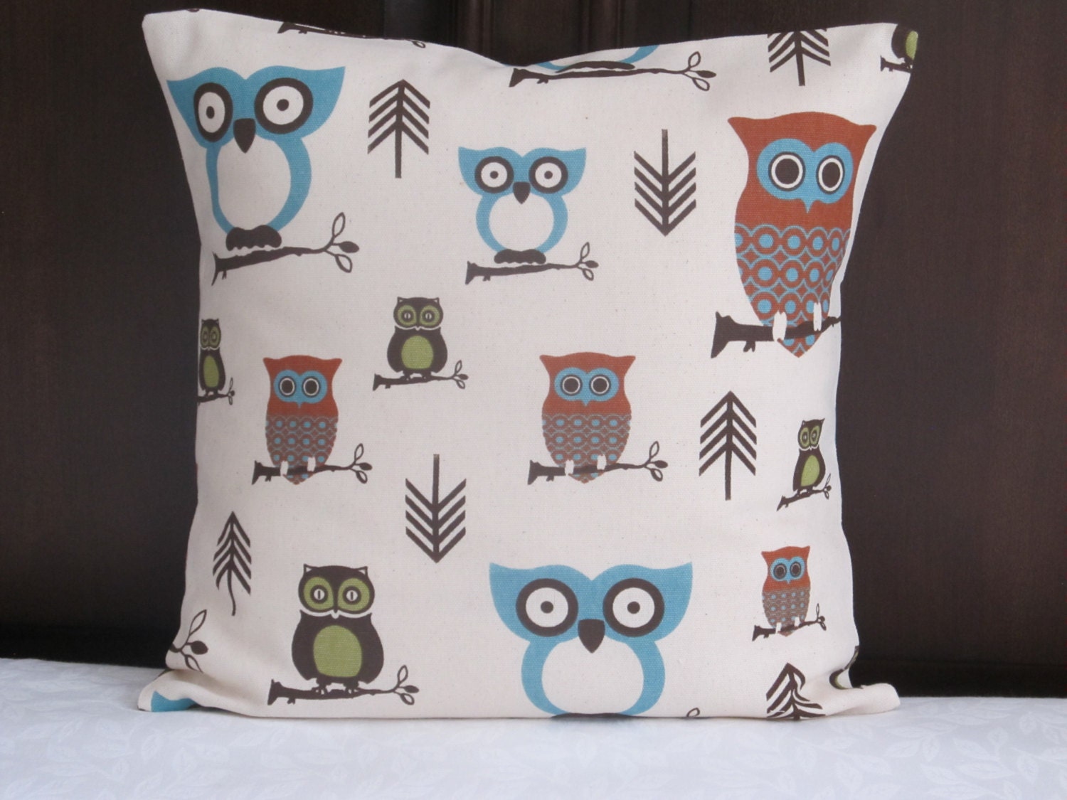 Pillow Covers Owl Pillow 14 x 14 Decor Pillow Baby Pillow