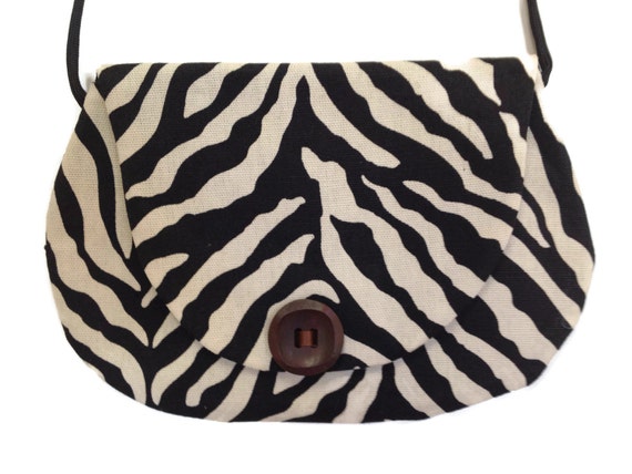 zebra cross body bag