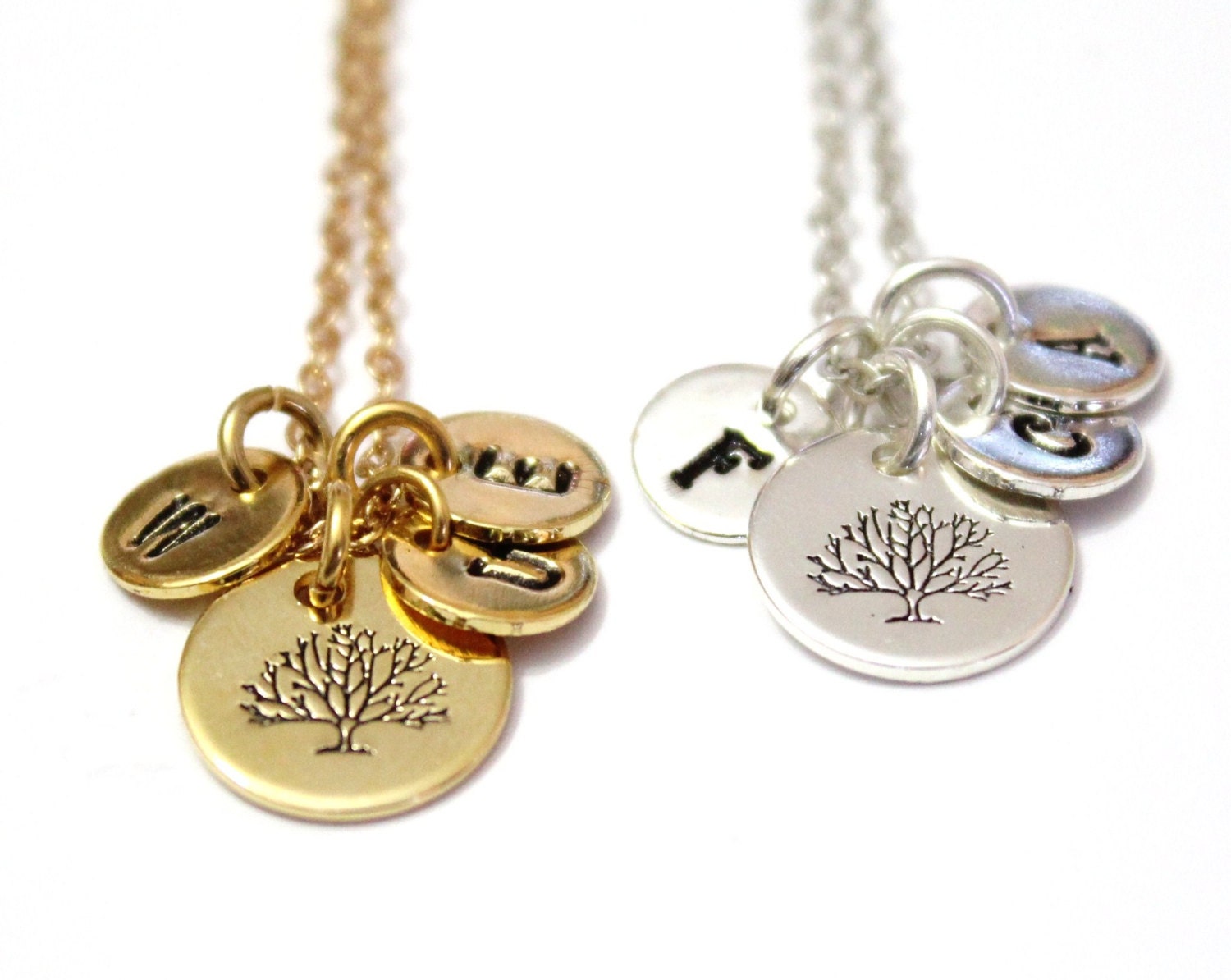 Family Tree Necklace Personalized Womens by BridesmaidsGiftNicol