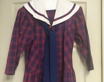 Vintage Plaid Dress by EJM, Ltd , size 6