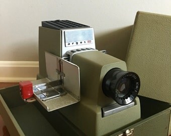 Vintage Slide Projector - Argus Projector - Argus 500 - Slide Projector with Case