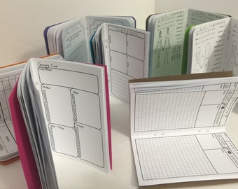 MICRO / A7 inserts; health journals, graph, planners and more