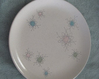 Atomic Starburst Stoneware Dinner Plates