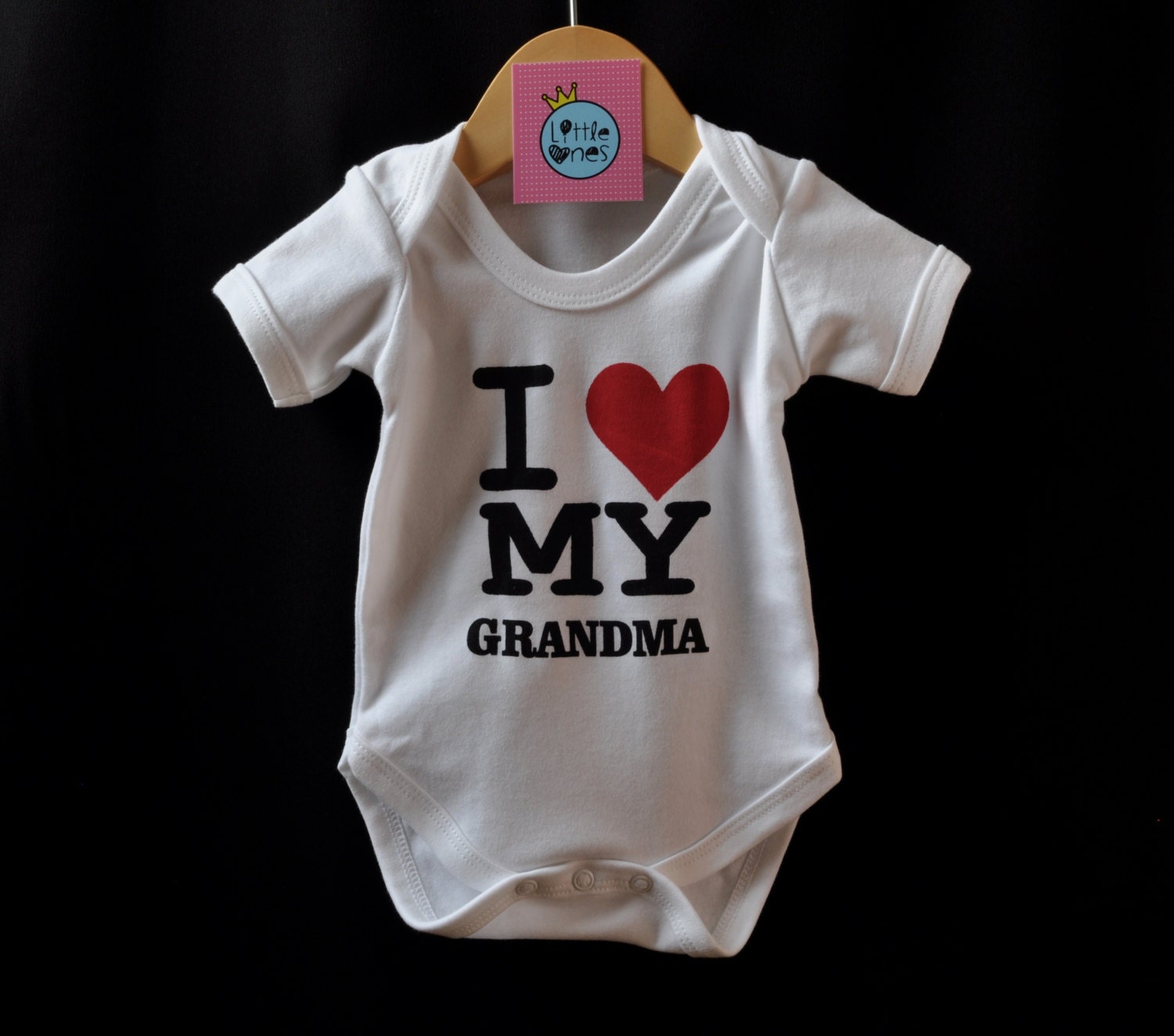 I Love My Grandma Baby Onesie / Bodysuit Great by LittleOnesLondon