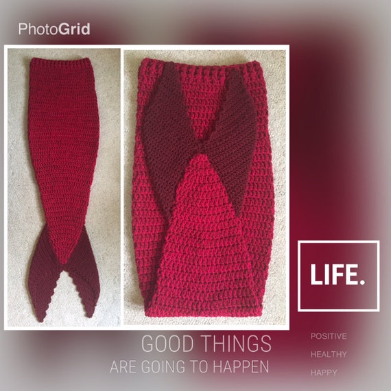 Mermaid tail blanket mermaid blanket mermaid tail by LoveLifeGifts