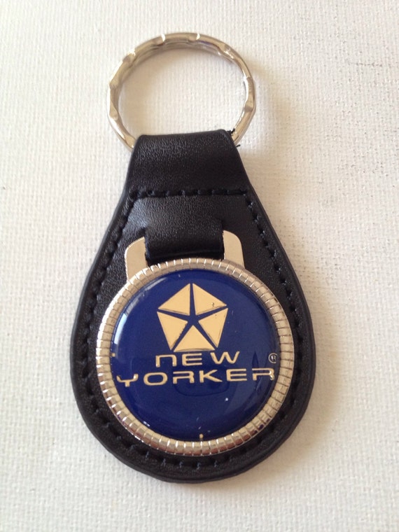 Chrysler New Yorker Keychain Genuine Leather Key Chain