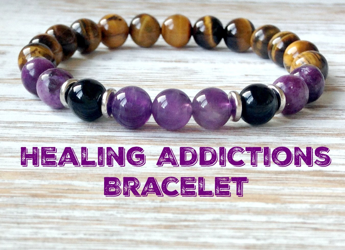 Healing Addictions Gemstone Bracelet Healing Crystals