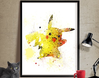 Pokemon Wall Decor pokemon wall art | etsy Pokemon Wall Decor pokemon wall art | etsy