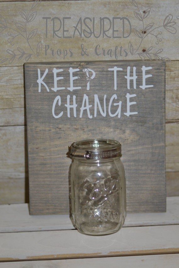 keep the change laundry sign laundry sign by TreasuredPropsCrafts