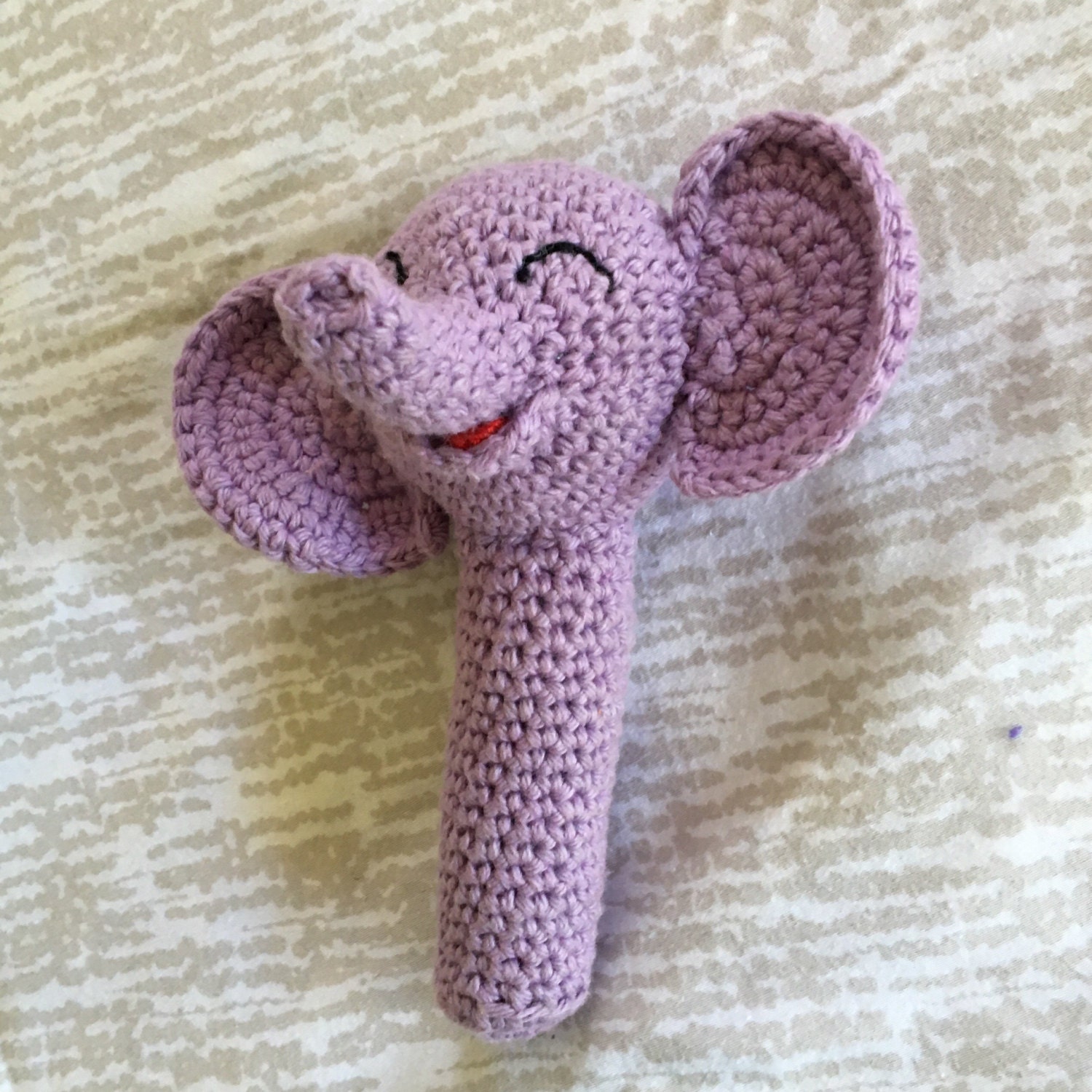 lavender stuffed elephant