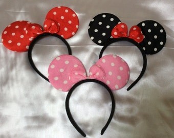 10 Minnie Mouse/ Mickey Mouse ears Ready to Ship,Party favors, Birthday favors