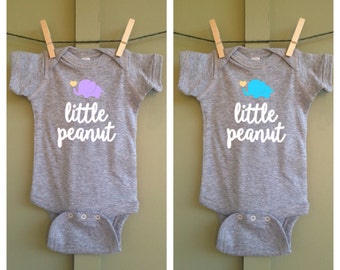 Little Peanut bodysuit, little peanut, Elephant, Short Sleeve, Gift, baby shower gift, little peanut onesie, elephant outfit